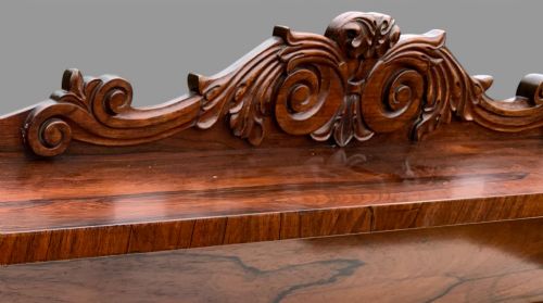 A VERY ATTRACTIVE EARLY VICTORIAN CHIFFONIER IN ROSEWOOD - ADDITIONAL PHOTO 16