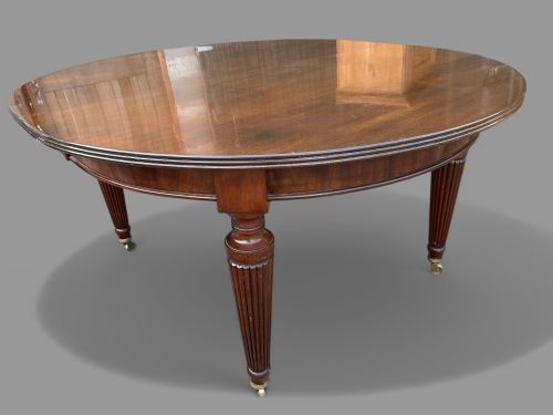 A GOOD 3 LEAF WIND OUT DINING TABLE MAHOGANY - ADDITIONAL PHOTO 1