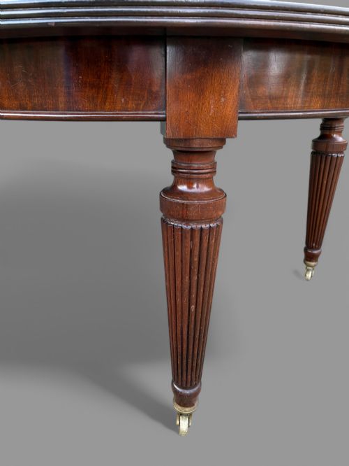 A GOOD 3 LEAF WIND OUT DINING TABLE MAHOGANY - ADDITIONAL PHOTO 2