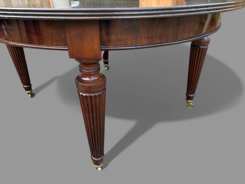 A GOOD 3 LEAF WIND OUT DINING TABLE MAHOGANY - ADDITIONAL PHOTO 3