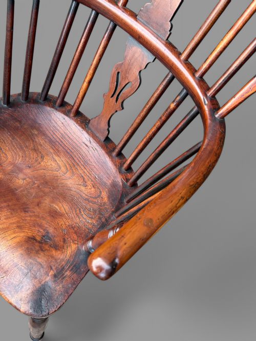 A GOOD YEW WOOD WINDSOR CHAIR ROCKLEY - ADDITIONAL PHOTO 1