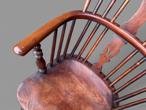 A GOOD YEW WOOD WINDSOR CHAIR ROCKLEY - ADDITIONAL PHOTO 2