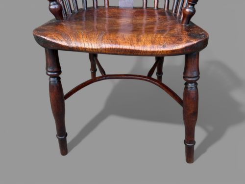 A GOOD YEW WOOD WINDSOR CHAIR ROCKLEY - ADDITIONAL PHOTO 5