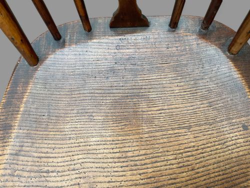 A YEW WOOD SINGLE KITCHEN CHAIR BY WILSON GRANTHAM - ADDITIONAL PHOTO 3