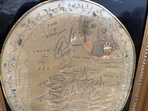 A NICE GEORGIAN MAP SAMPLER - ADDITIONAL PHOTO 1