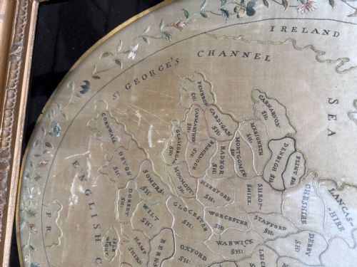 A NICE GEORGIAN MAP SAMPLER - ADDITIONAL PHOTO 2
