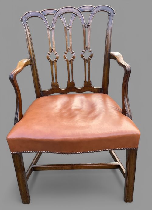 A GOOD SET OF 8 VICTORIAN MAHOGANY DINING CHAIRS - ADDITIONAL PHOTO 3