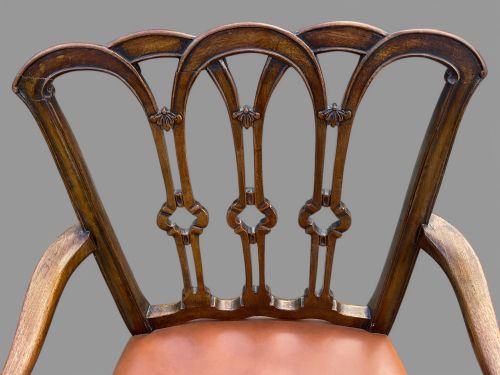 A GOOD SET OF 8 VICTORIAN MAHOGANY DINING CHAIRS - ADDITIONAL PHOTO 5