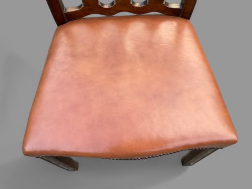 A GOOD SET OF 8 VICTORIAN MAHOGANY DINING CHAIRS - ADDITIONAL PHOTO 7
