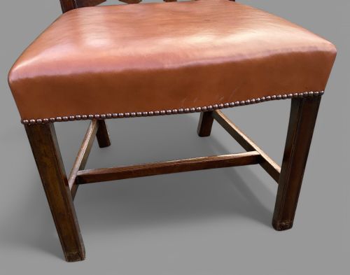 A GOOD SET OF 8 VICTORIAN MAHOGANY DINING CHAIRS - ADDITIONAL PHOTO 8