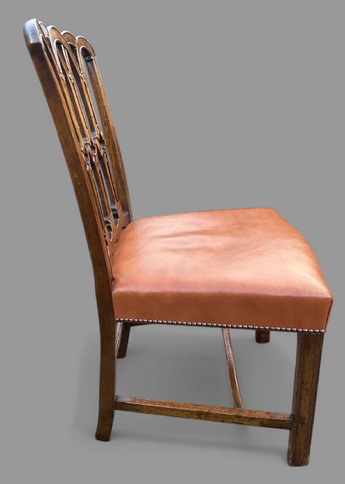 A GOOD SET OF 8 VICTORIAN MAHOGANY DINING CHAIRS - ADDITIONAL PHOTO 9