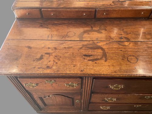 A LOVELY GEORGIAN SERVING DRESSER IN OAK - ADDITIONAL PHOTO 3
