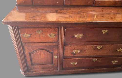 A LOVELY GEORGIAN SERVING DRESSER IN OAK - ADDITIONAL PHOTO 5