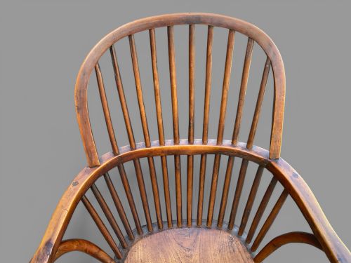 A YEW WOOD THAMES VALLEY WINDSOR CHAIR - ADDITIONAL PHOTO 1