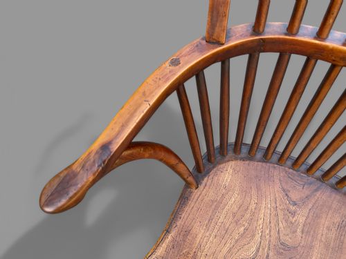 A YEW WOOD THAMES VALLEY WINDSOR CHAIR - ADDITIONAL PHOTO 3