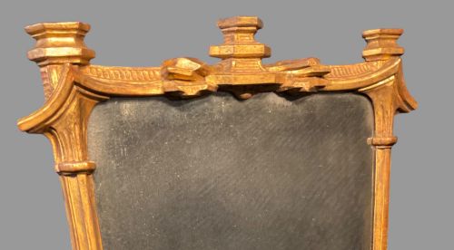 AN 18TH CENTURY GEORGIAN WALL MIRROR GILT WOOD - ADDITIONAL PHOTO 1