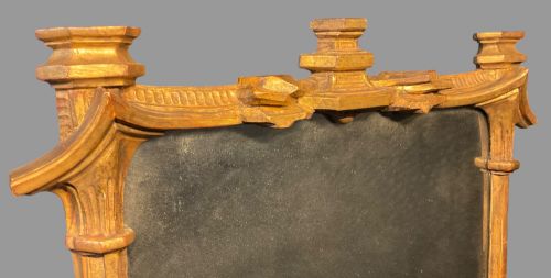 AN 18TH CENTURY GEORGIAN WALL MIRROR GILT WOOD - ADDITIONAL PHOTO 2