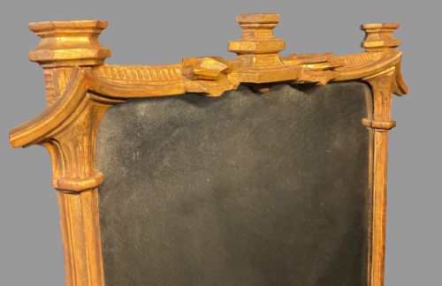 AN 18TH CENTURY GEORGIAN WALL MIRROR GILT WOOD - ADDITIONAL PHOTO 3
