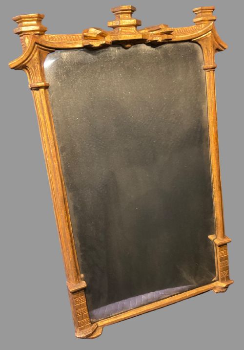 AN 18TH CENTURY GEORGIAN WALL MIRROR GILT WOOD - ADDITIONAL PHOTO 7