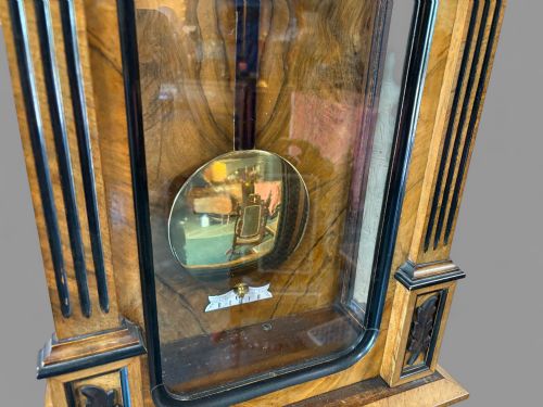 A SUPERB VIENNA WALL CLOCK 8 DAY WEIGHT DRIVEN - ADDITIONAL PHOTO 6