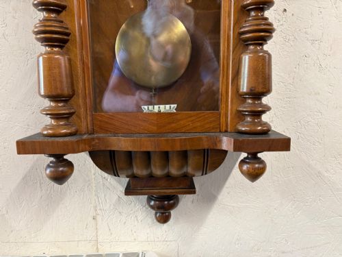 A GUSTAF BECKER VIENNA WALL CLOCK WEIGHT DRIVEN 8 DAY - ADDITIONAL PHOTO 1