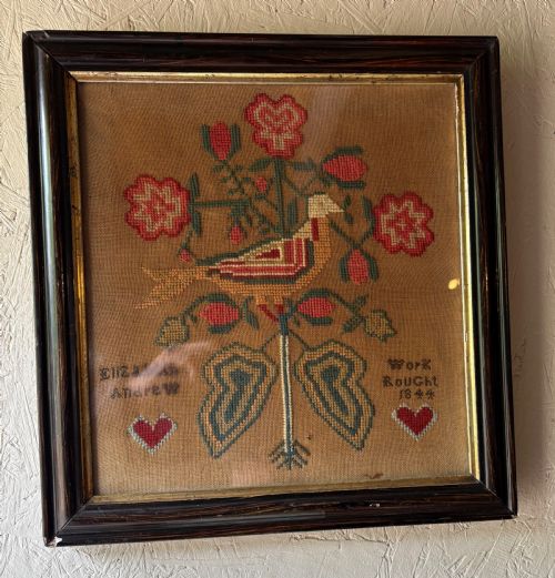 NEEDLEWORK SAMPLER ELIZABETH ANDREW 1844 - ADDITIONAL PHOTO 1