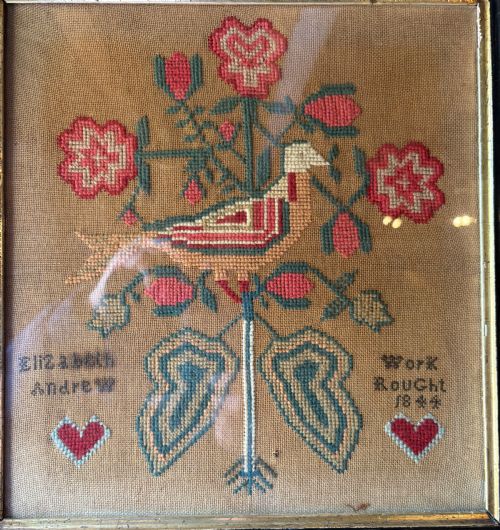NEEDLEWORK SAMPLER ELIZABETH ANDREW 1844 - ADDITIONAL PHOTO 5