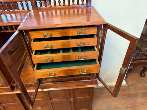 A VERY UNUSUAL COLLECTORS CABINET IN WALNUT - ADDITIONAL PHOTO 7