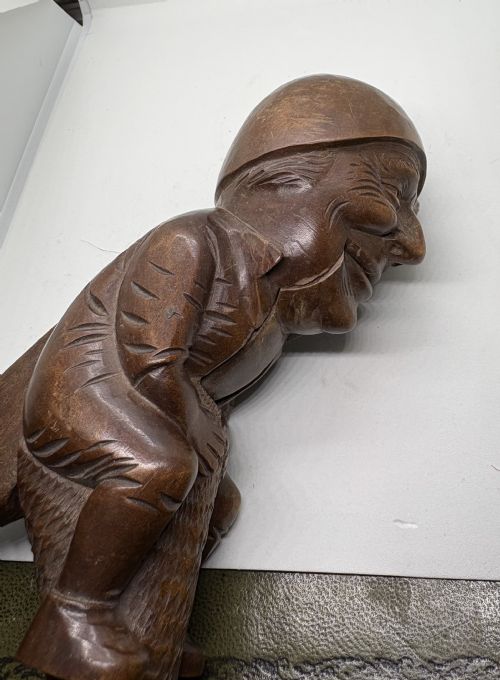 BLACK FOREST CARVED NUTCRACKER - ADDITIONAL PHOTO 3