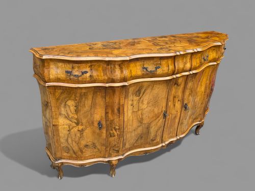 an imposing burr walnut sideboard - CATEGORY: ANTIQUE SIDEBOARDS - DATED 1920