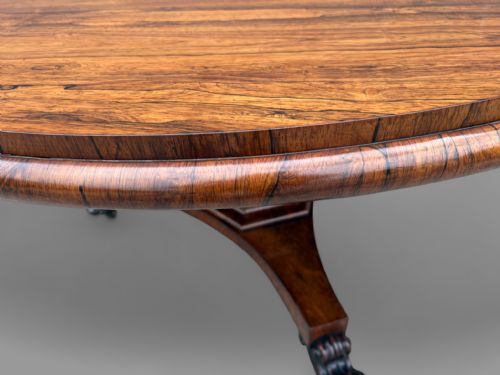 A SUPERB WILLIAM IV CENTRE TABLE ROSEWOOD - ADDITIONAL PHOTO 4