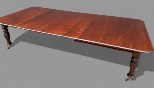 A GOOD WILLIAM IV EXTENDING DINING TABLE IN MAHOGANY - ADDITIONAL PHOTO 4