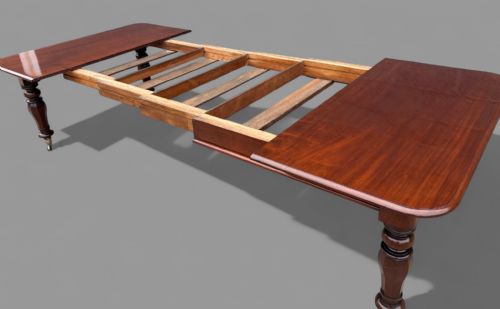 A GOOD WILLIAM IV EXTENDING DINING TABLE IN MAHOGANY - ADDITIONAL PHOTO 8