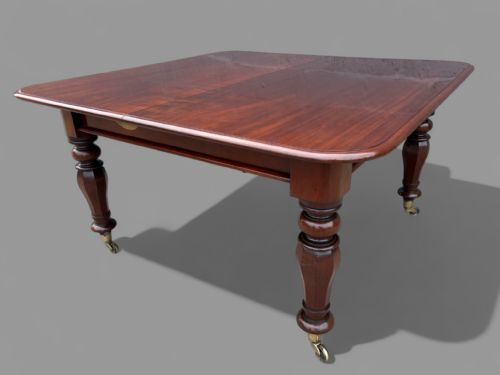 A GOOD WILLIAM IV EXTENDING DINING TABLE IN MAHOGANY - ADDITIONAL PHOTO 12