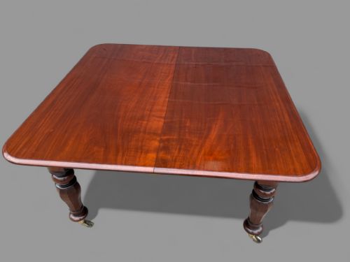 A GOOD WILLIAM IV EXTENDING DINING TABLE IN MAHOGANY - ADDITIONAL PHOTO 14