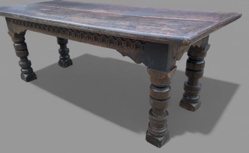 AN EARLY OAK REFECTORY TABLE C 1600 - ADDITIONAL PHOTO 2
