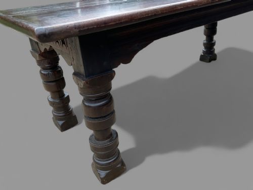 AN EARLY OAK REFECTORY TABLE C 1600 - ADDITIONAL PHOTO 4