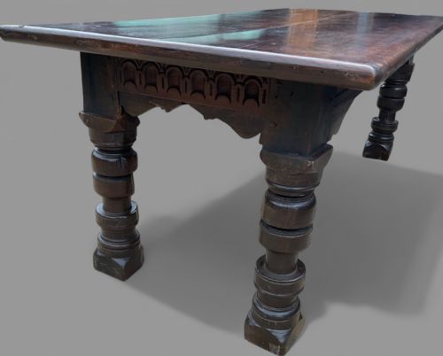 AN EARLY OAK REFECTORY TABLE C 1600 - ADDITIONAL PHOTO 8