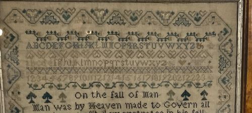 A NEEDLEWORK SAMPLER BY JANE WETTMORE 1847 - ADDITIONAL PHOTO 2