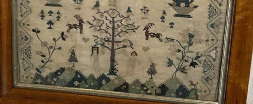 A NEEDLEWORK SAMPLER BY JANE WETTMORE 1847 - ADDITIONAL PHOTO 6