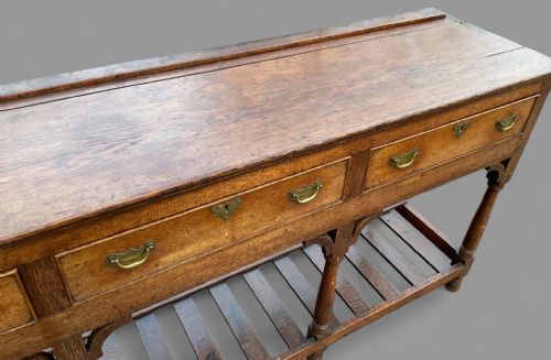 A GEORGIAN OAK SERVING DRESSER - ADDITIONAL PHOTO 5