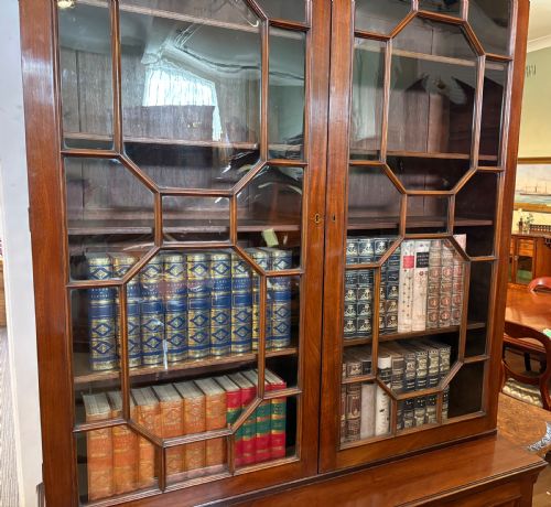 FINE GEORGIAN LIBRARY BOOKCASE MAHOGANY - ADDITIONAL PHOTO 4
