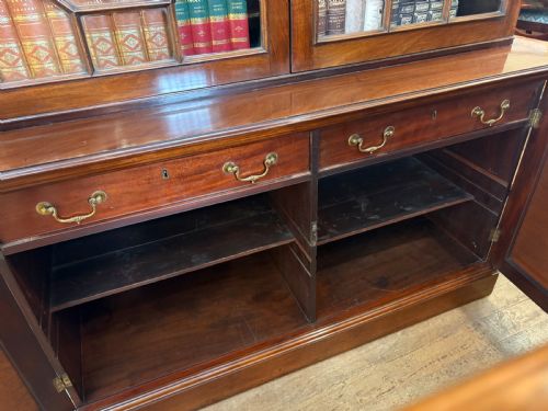 FINE GEORGIAN LIBRARY BOOKCASE MAHOGANY - ADDITIONAL PHOTO 15