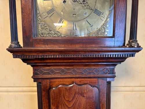 8 DAY LONG CASE CLOCK JOSEPH GIBSON ECCLEFECHAN - ADDITIONAL PHOTO 3