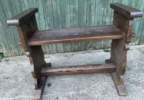 AN OAK BENCH 18TH CENTURY - ADDITIONAL PHOTO 2