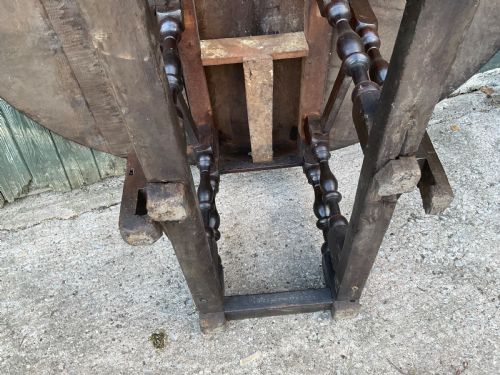A RARE 17TH CENTURY GATE LAG DINING TABLE LARGE - ADDITIONAL PHOTO 21