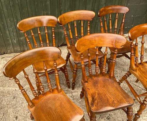 A RARE SET OF 6 WORKSOP BEST MODEL KITCHEN CHAIRS - ADDITIONAL PHOTO 3