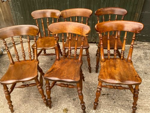 A RARE SET OF 6 WORKSOP BEST MODEL KITCHEN CHAIRS - ADDITIONAL PHOTO 5