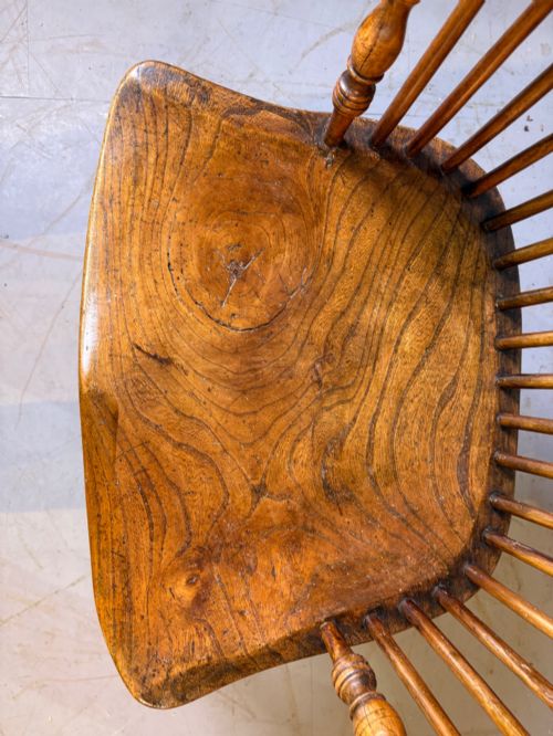 A FRUIT WOOD STICK BACK WINDSOR CHAIR C 1800 - ADDITIONAL PHOTO 5