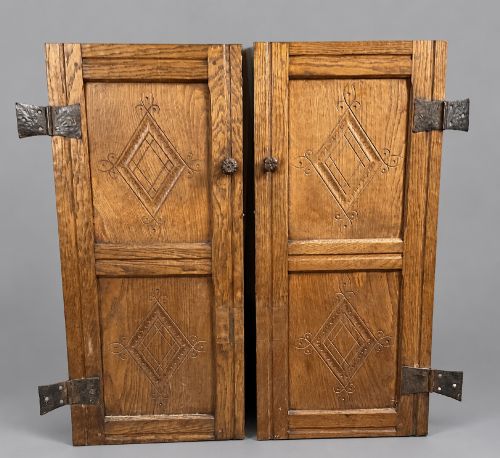 A Pair of Oak Doors Possibly Could They Be Mouseman
